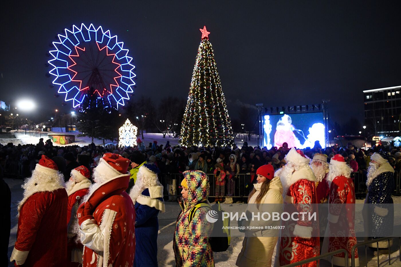 Открытие самого длинного катка в России