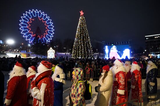 Открытие самого длинного катка в России