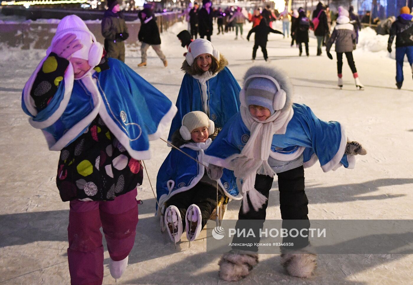 Открытие самого длинного катка в России