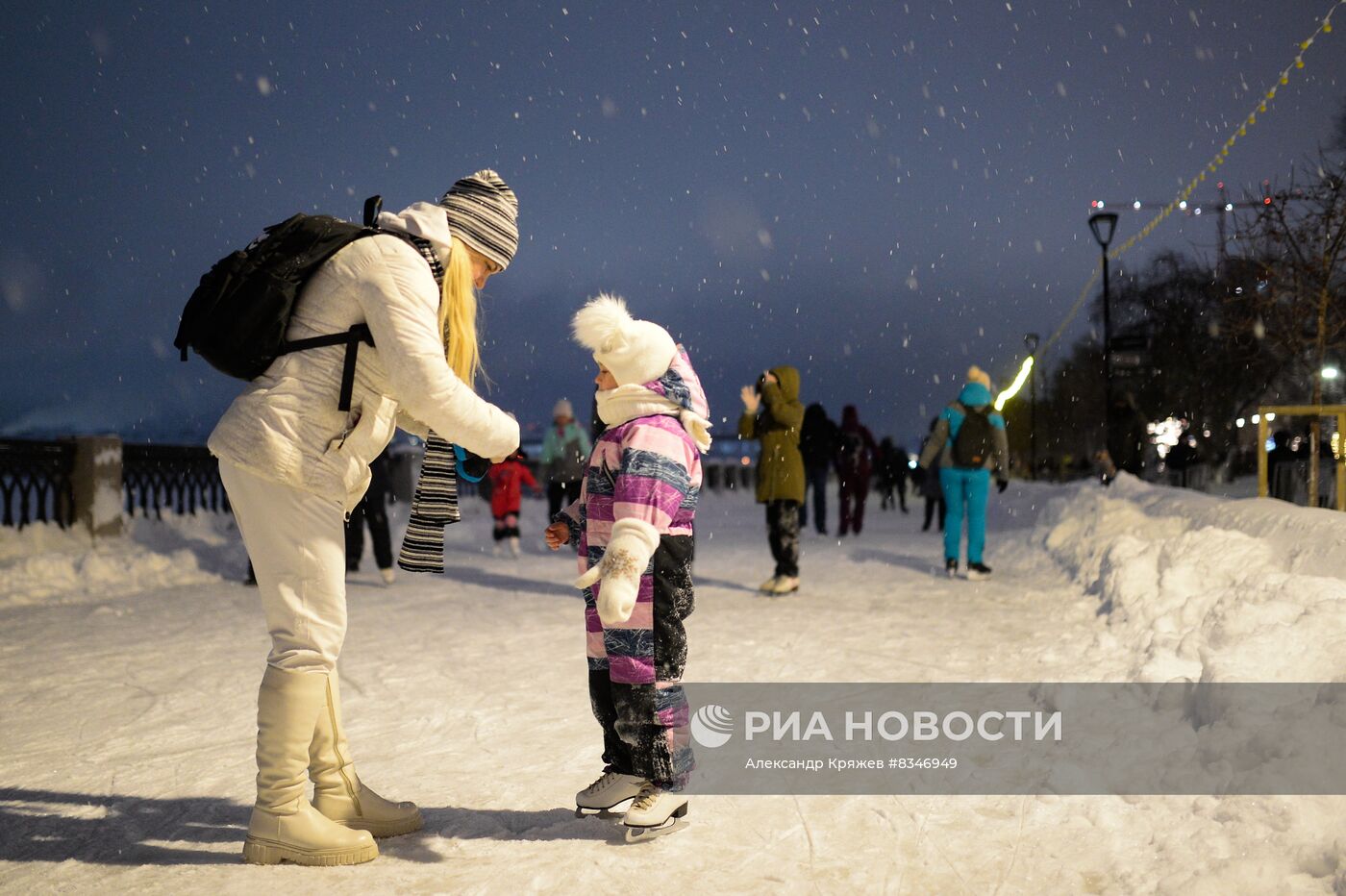 Открытие самого длинного катка в России