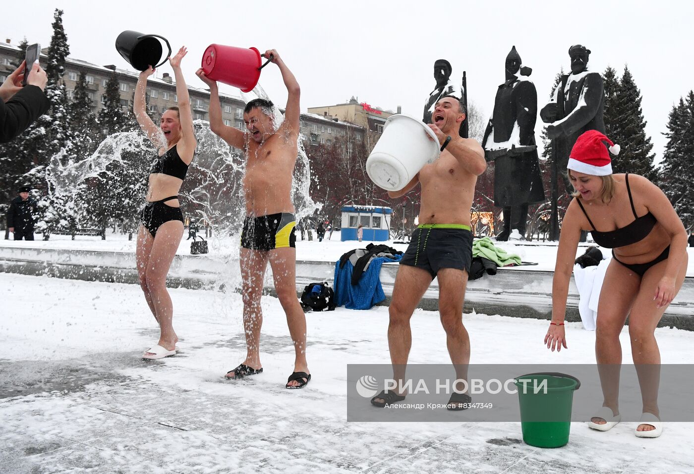 "Марафон закаливания" в Новосибирске 