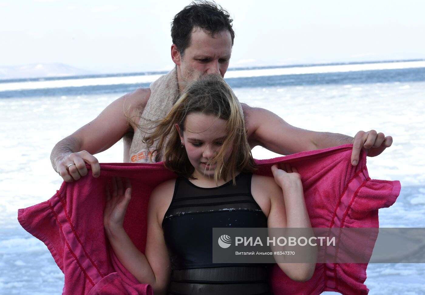 Акция "Закаленная Россия – здоровая страна" во Владивостоке