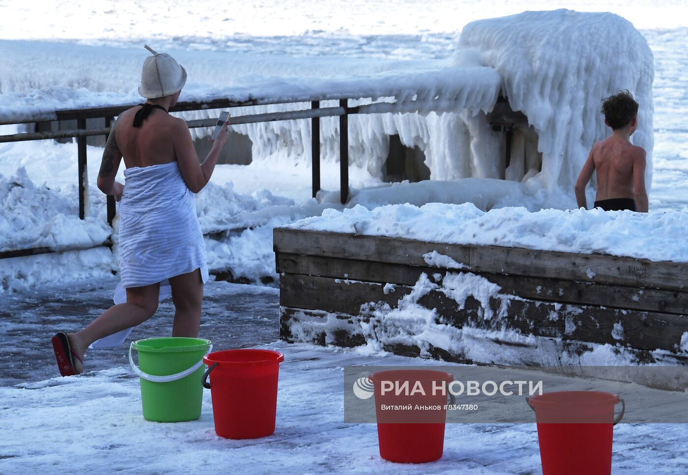 Акция "Закаленная Россия – здоровая страна" во Владивостоке