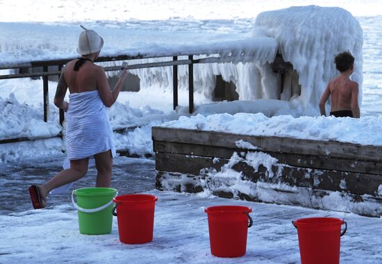 Акция "Закаленная Россия – здоровая страна" во Владивостоке