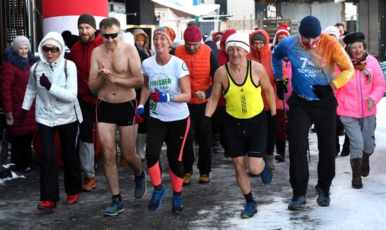 Акция "Закаленная Россия – здоровая страна" во Владивостоке