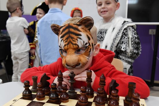 Новогодний турнир юных шахматистов