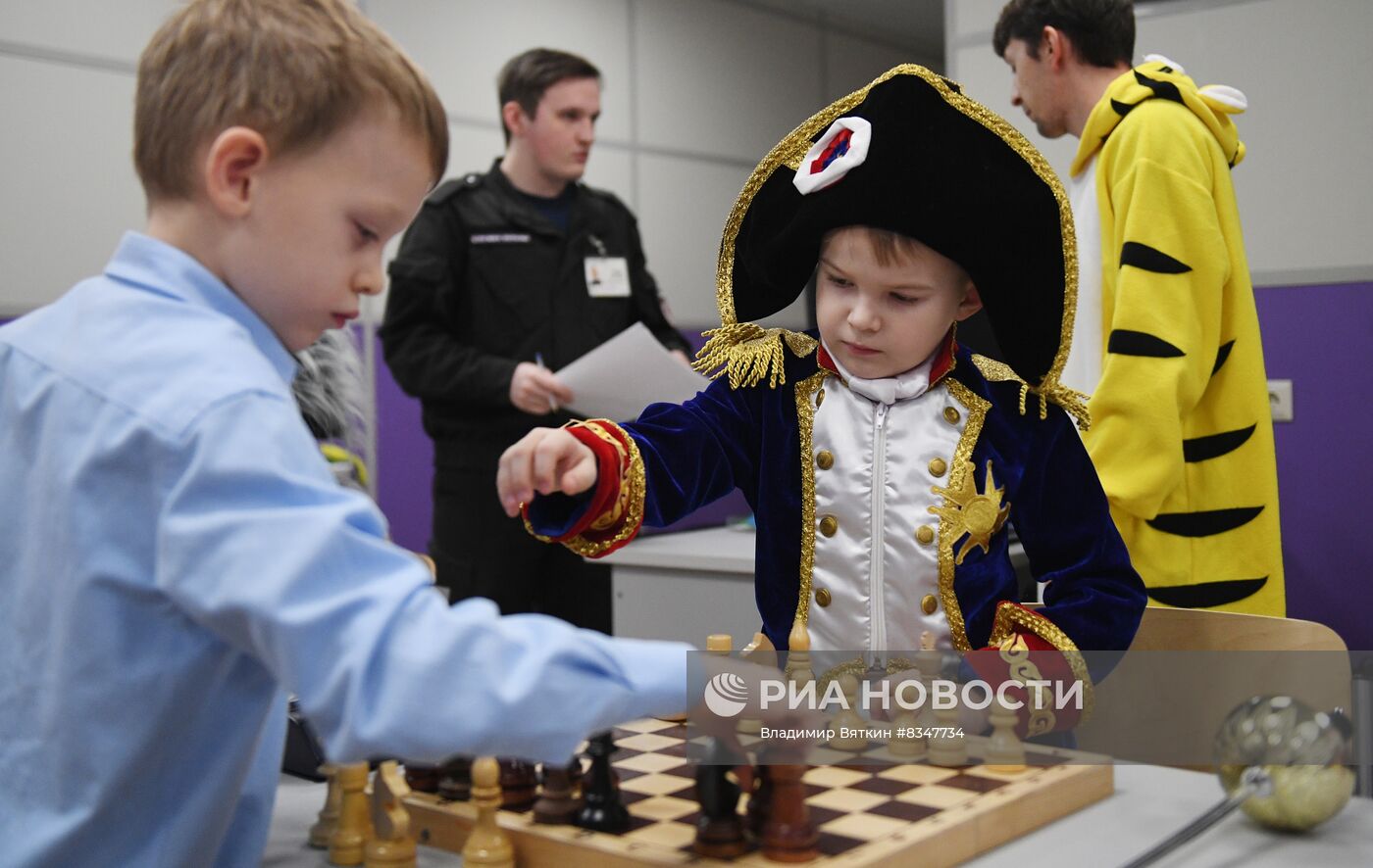 Новогодний турнир юных шахматистов