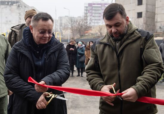 Вручение ключей от новой квартиры в Мариуполе