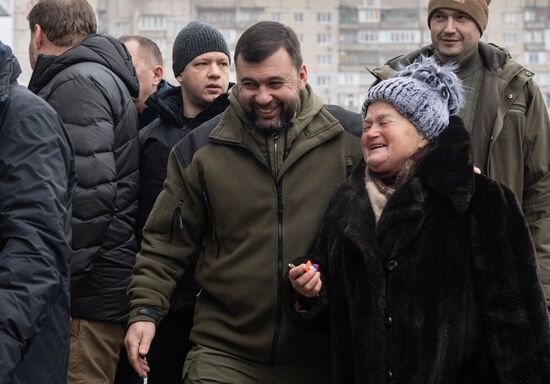 Вручение ключей от новой квартиры в Мариуполе