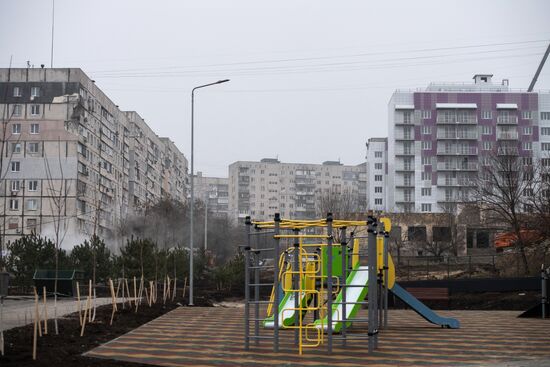 Вручение ключей от новой квартиры в Мариуполе