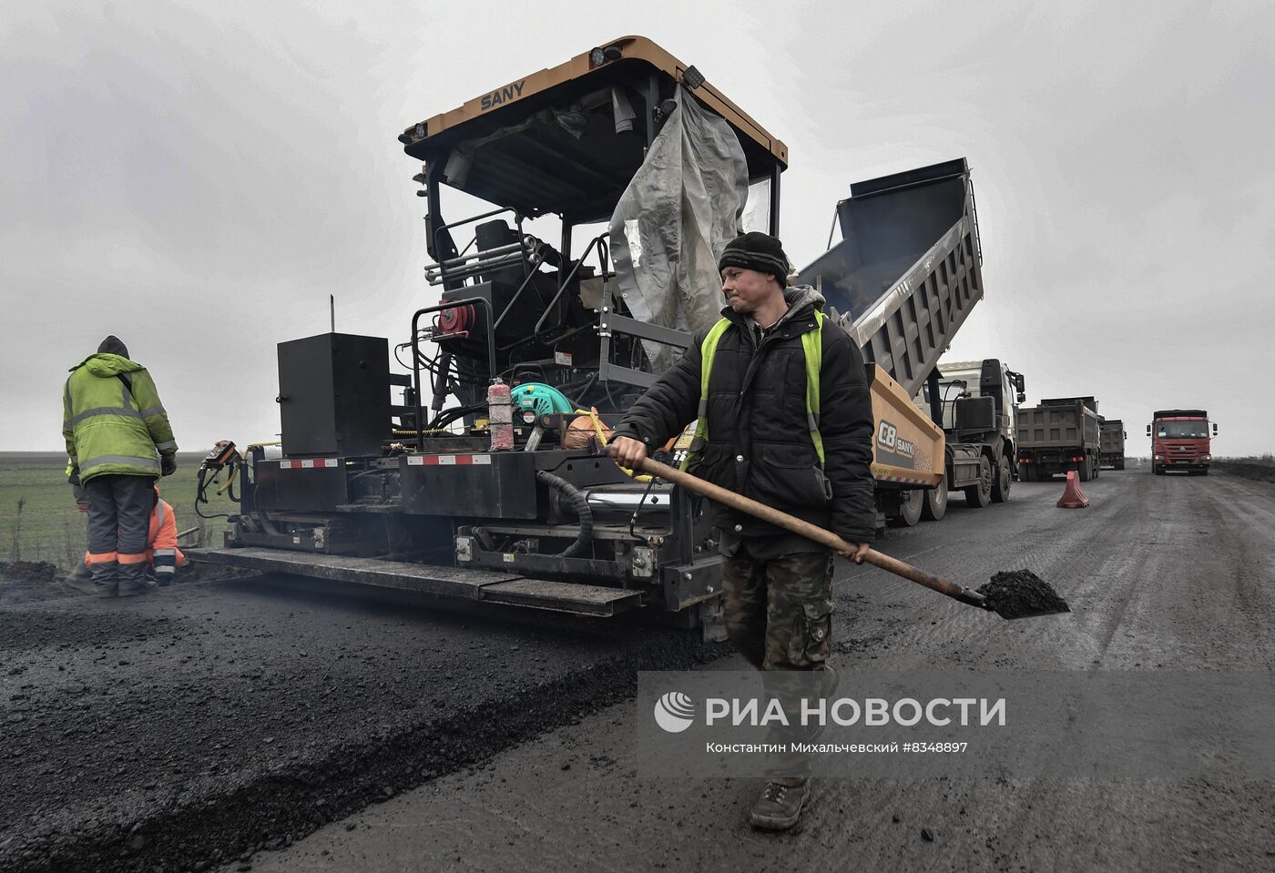 Ремонт автотрассы Мелитополь - Джанкой