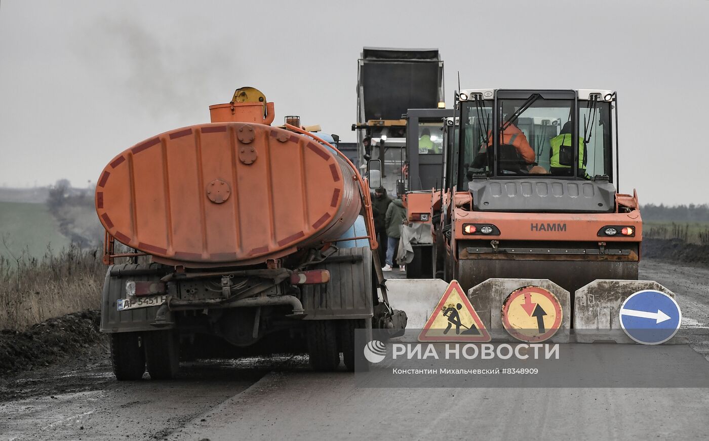 Ремонт автотрассы Мелитополь - Джанкой