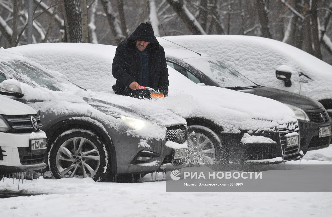 Снегопад в Москве