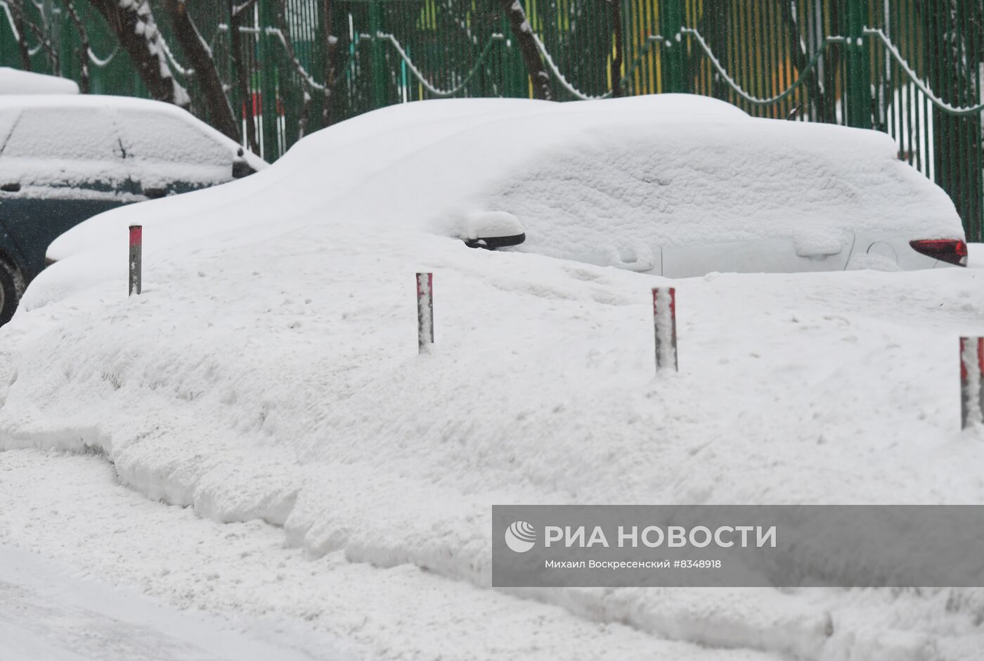 Снегопад в Москве