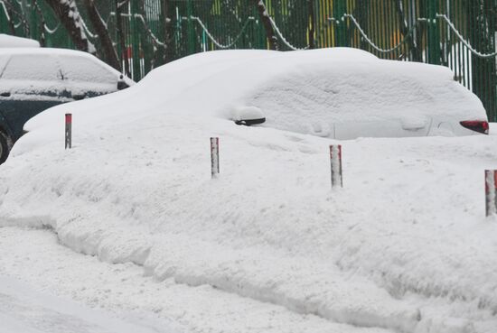 Снегопад в Москве