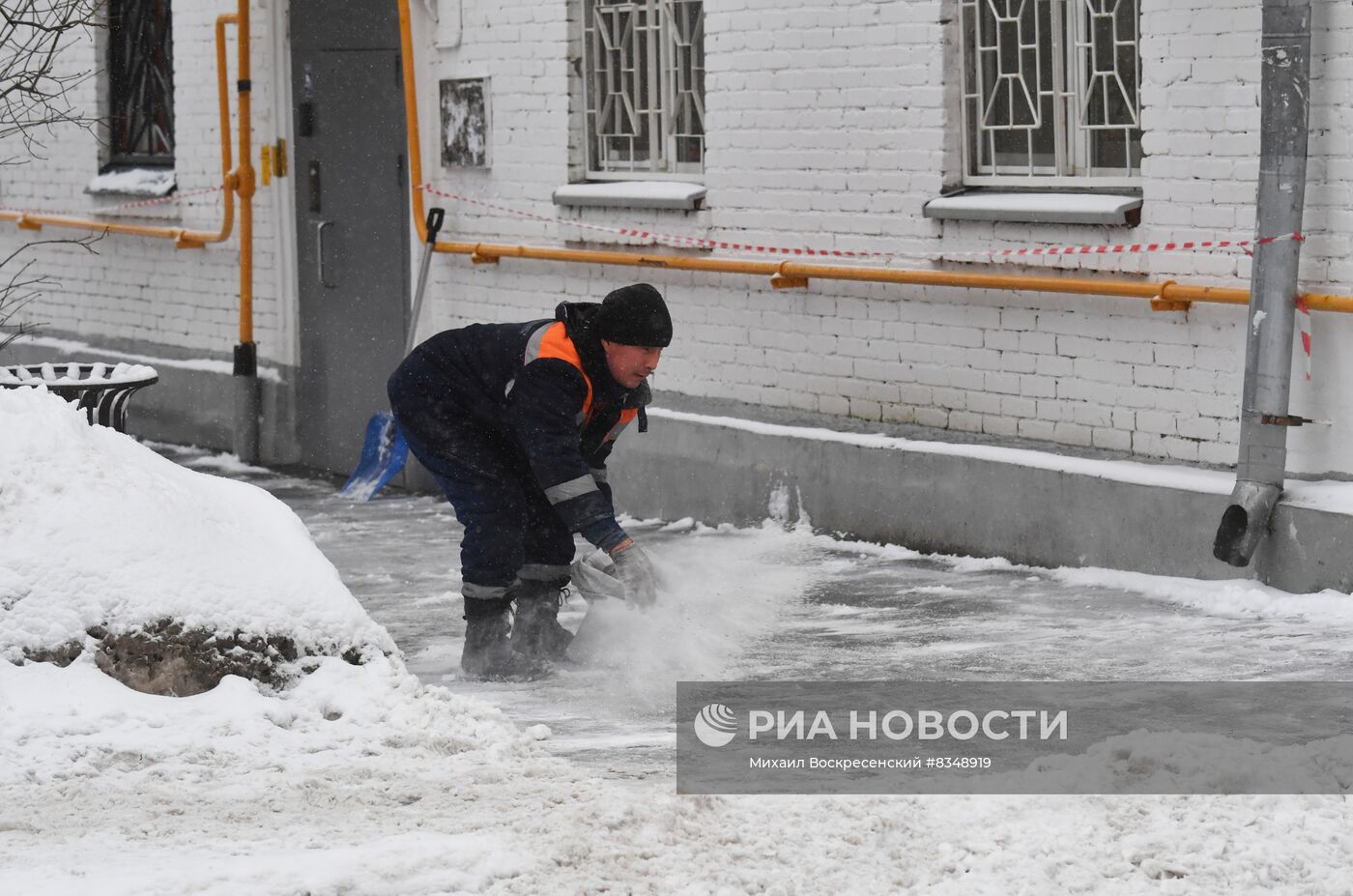 Снегопад в Москве