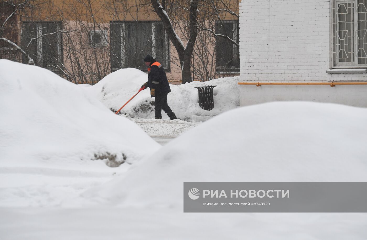 Снегопад в Москве