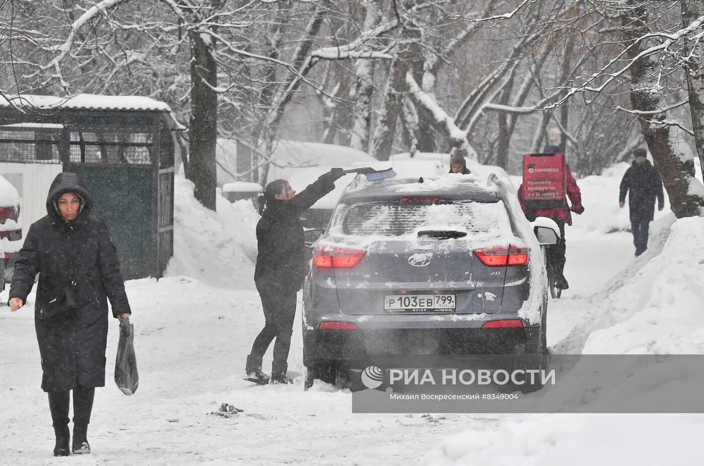 Снегопад в Москве