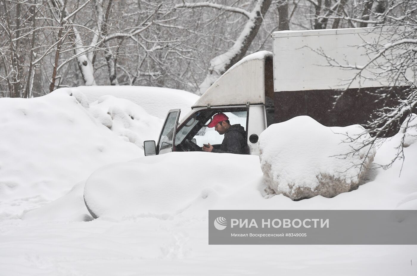 Снегопад в Москве