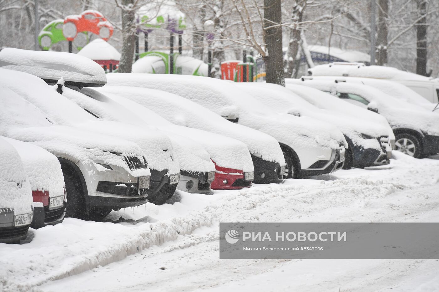 Снегопад в Москве