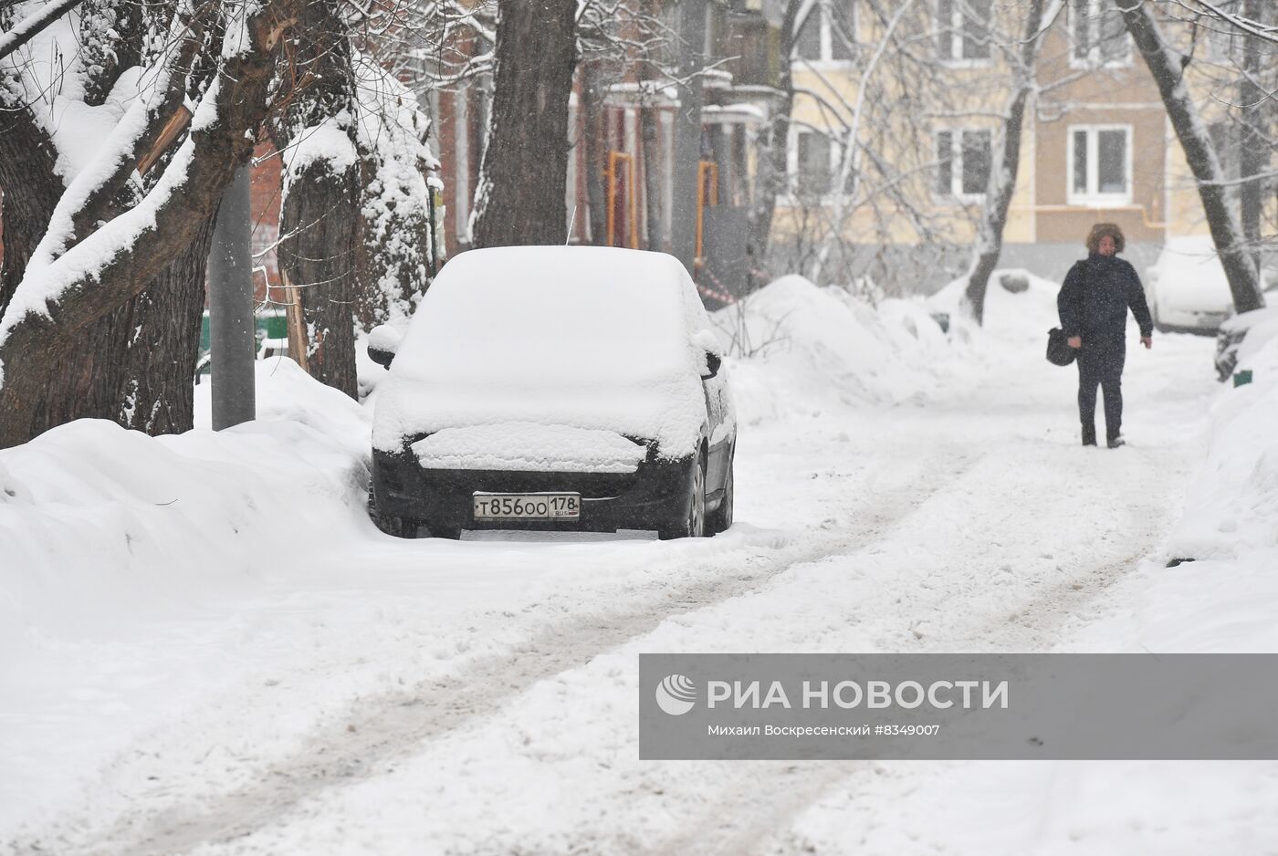 Снегопад в Москве