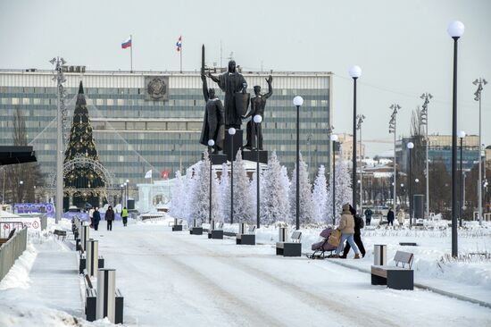 Новогодняя ярмарка в Перми