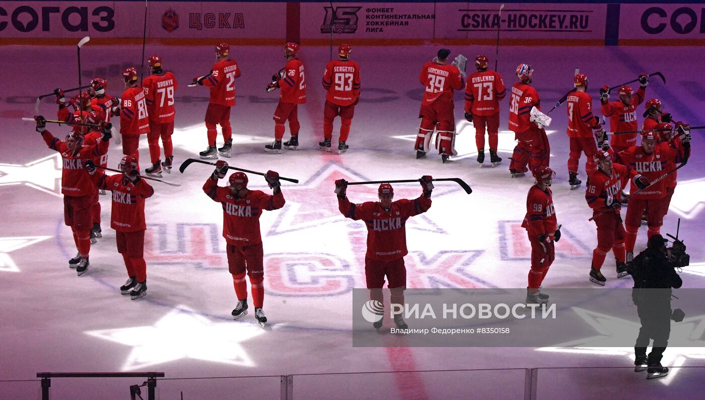 Хоккей. КХЛ. Матч ЦСКА - "Локомотив"