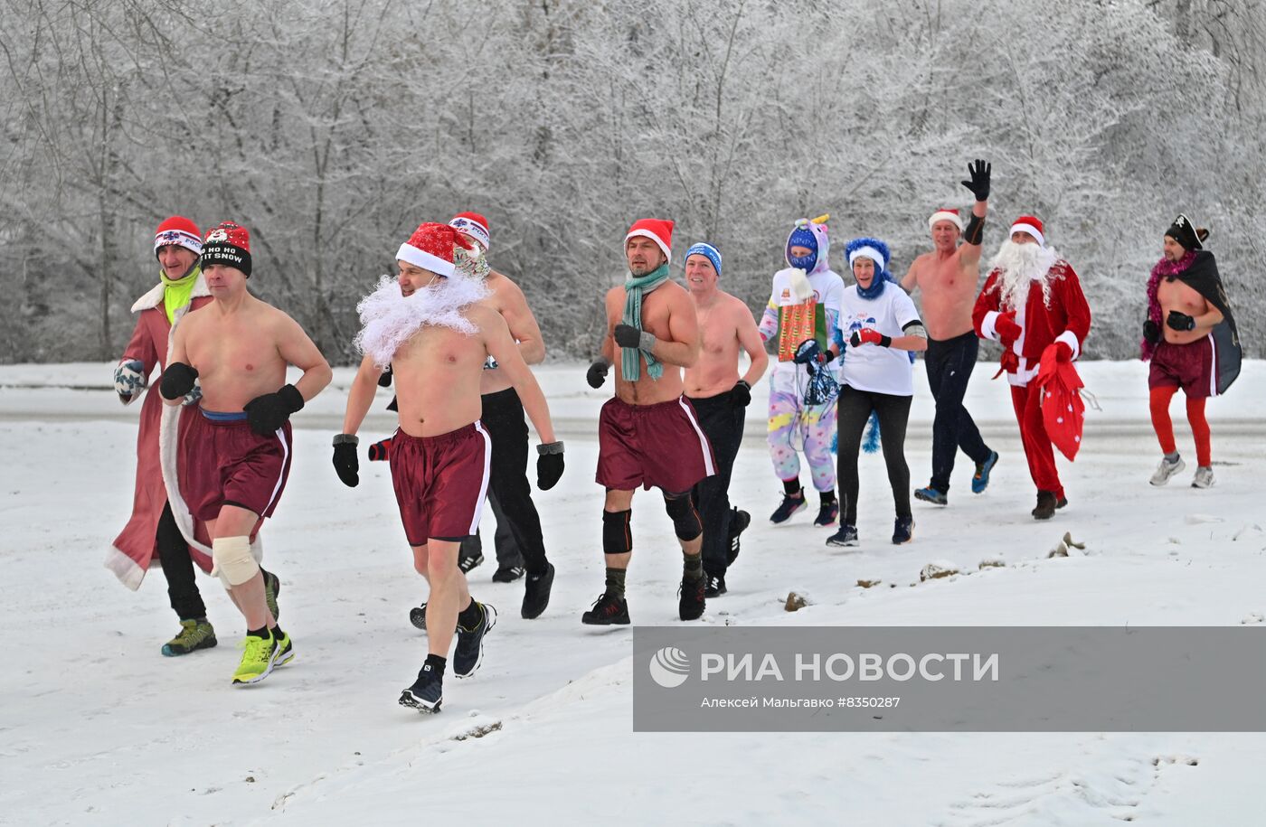 Новогодний забег в Омске