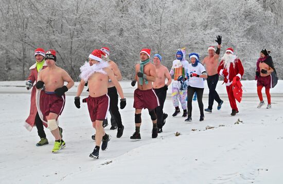 Новогодний забег в Омске