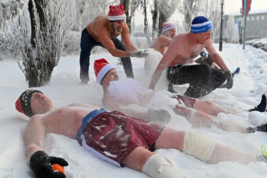 Новогодний забег в Омске