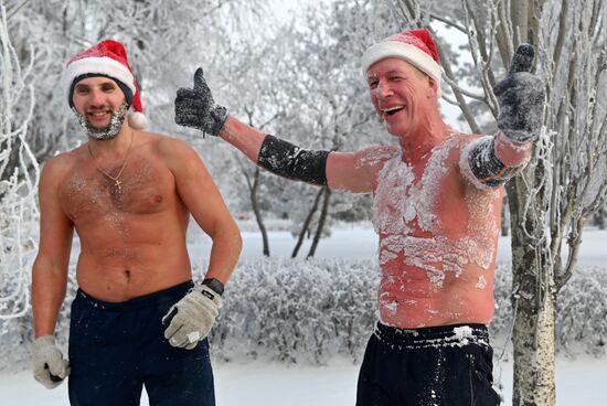 Новогодний забег в Омске