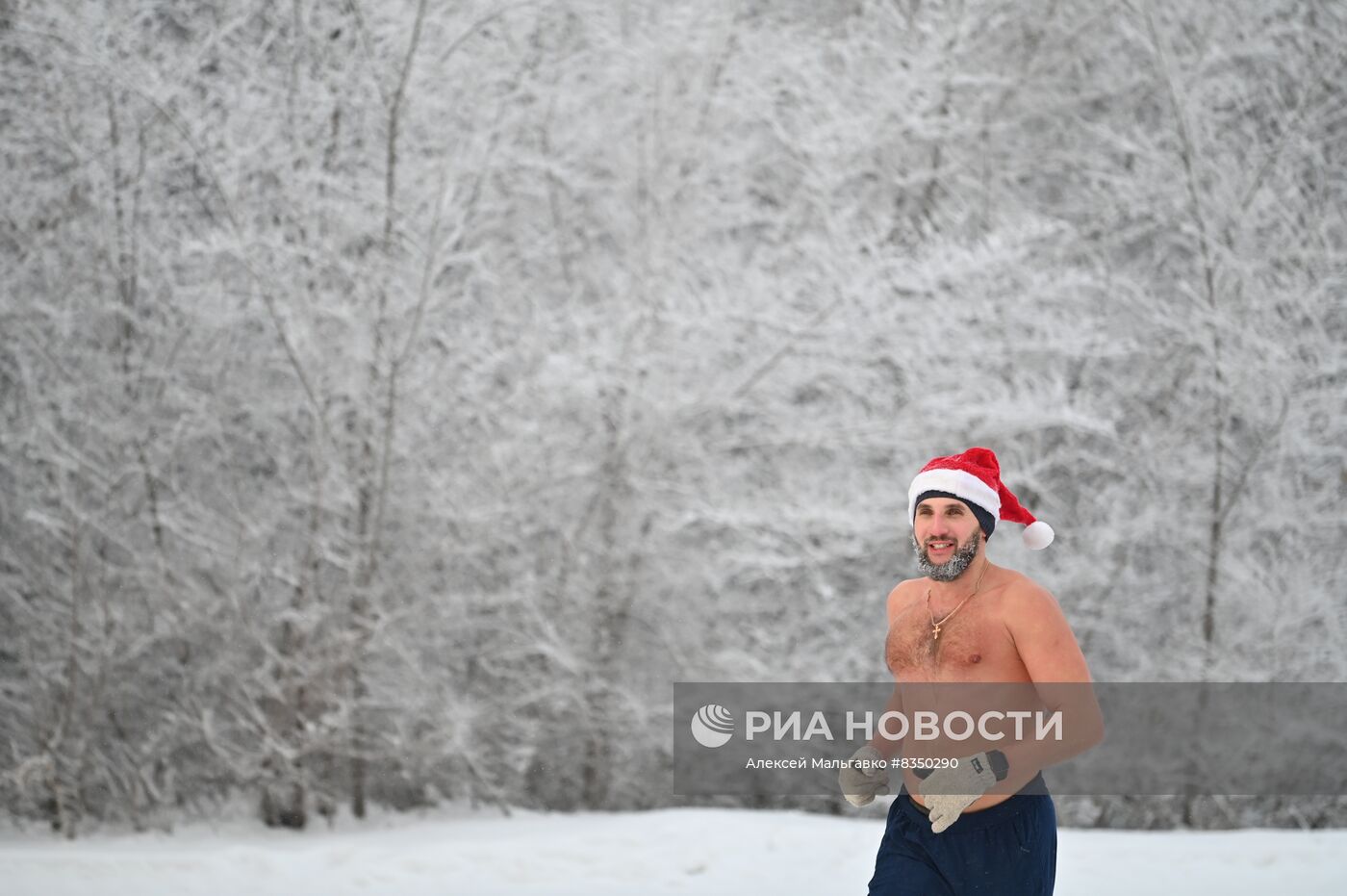 Новогодний забег в Омске