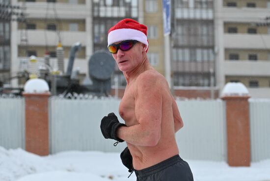 Новогодний забег в Омске