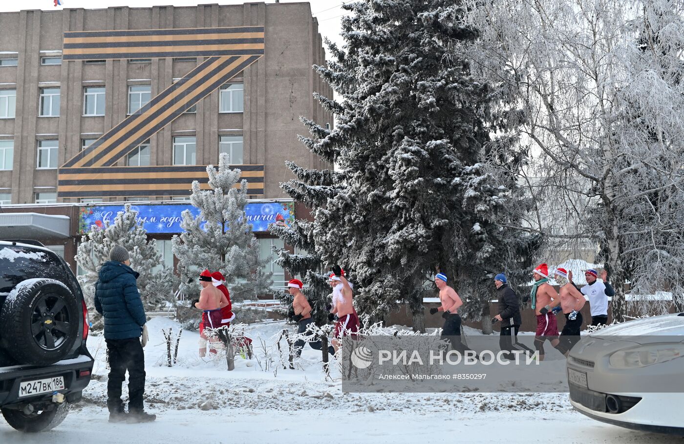 Новогодний забег в Омске