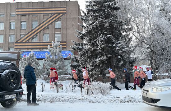 Новогодний забег в Омске