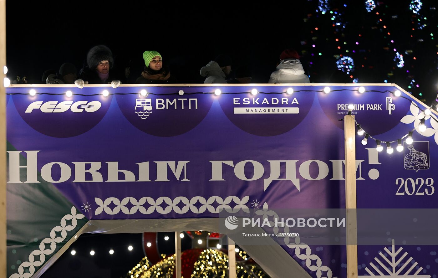 Празднование Нового года в регионах России