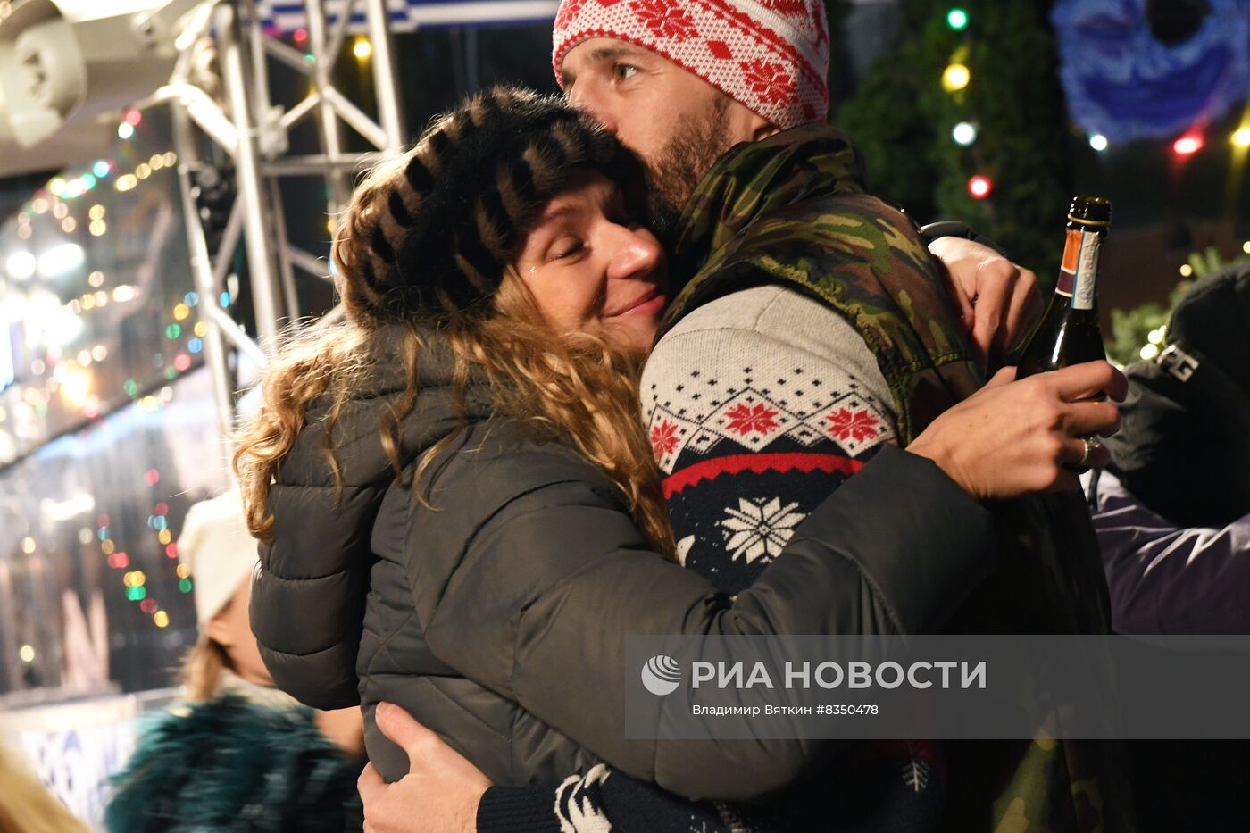 Празднование Нового года в Москве 