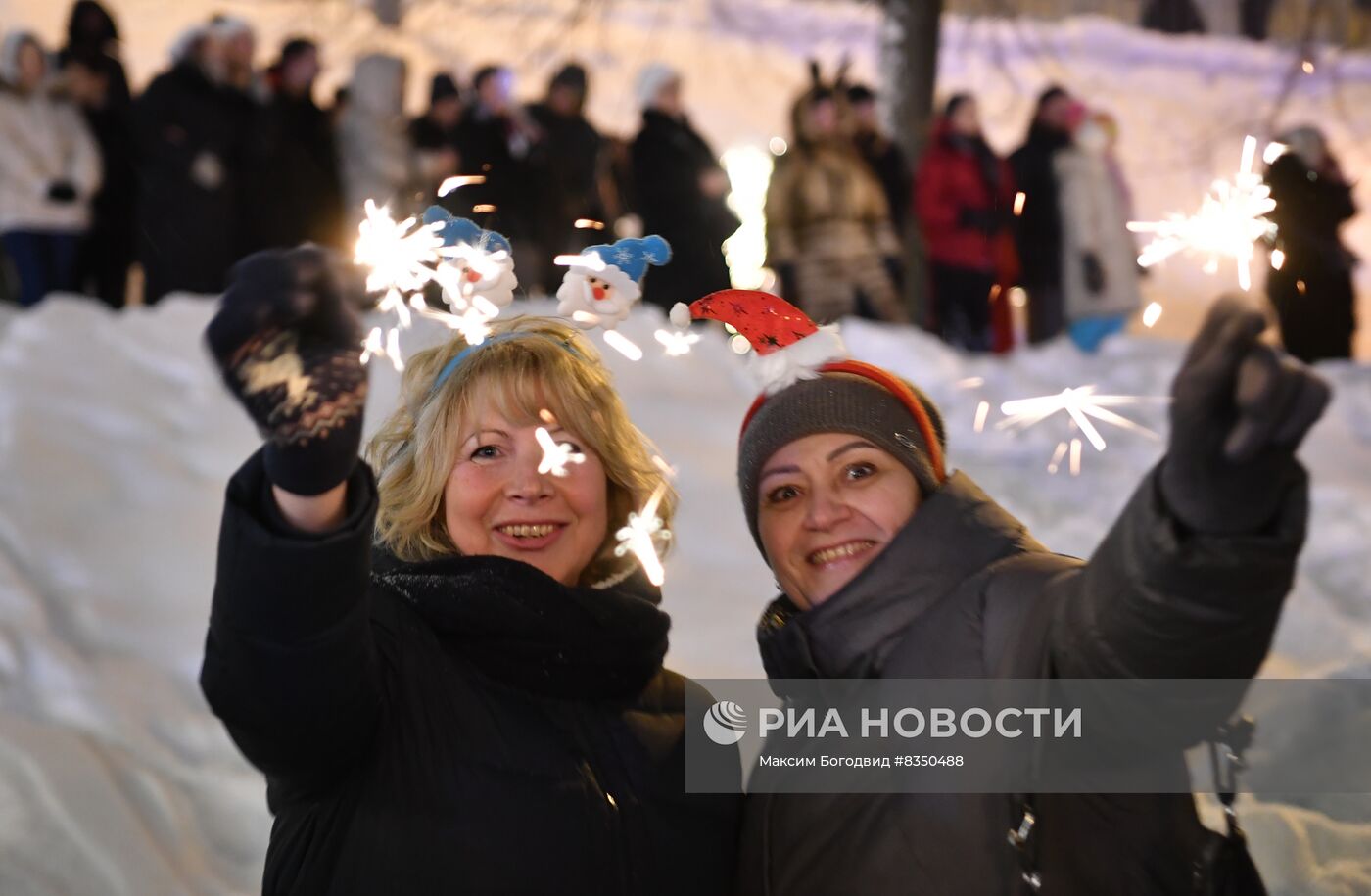 Празднование Нового года в регионах России