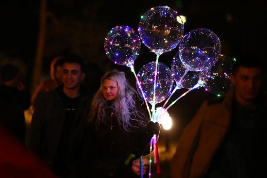 Празднование Нового года в регионах России