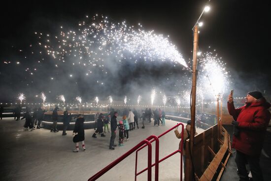 Празднование Нового года в регионах России