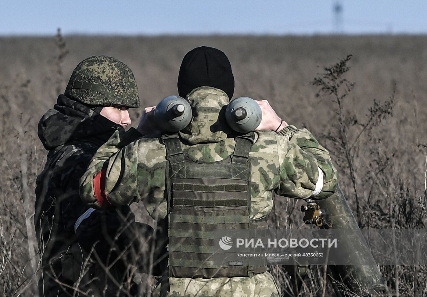 Работа бойцов на передовой в зоне спецоперации