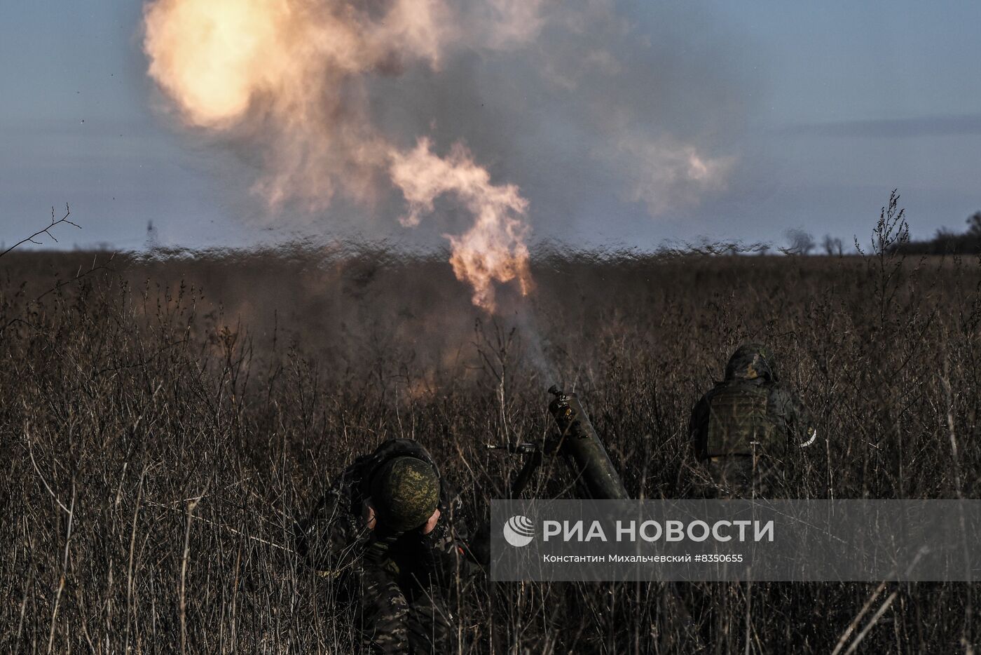 Работа бойцов на передовой в зоне спецоперации