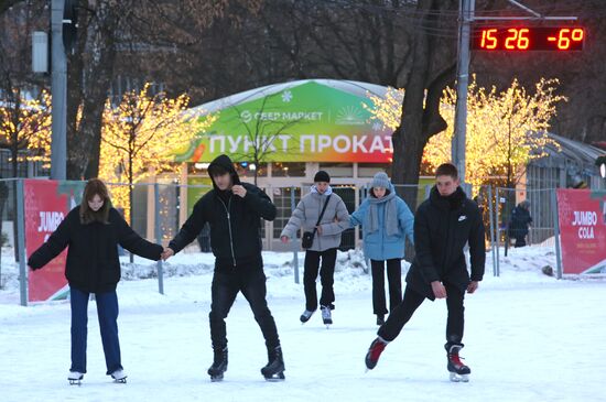 Отдых горожан в парках Москвы