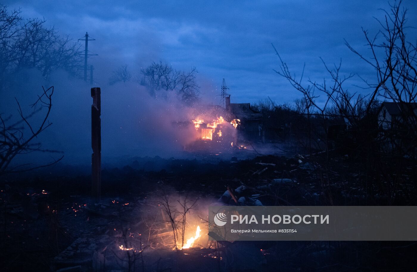 Обстрел Петровского района Донецка