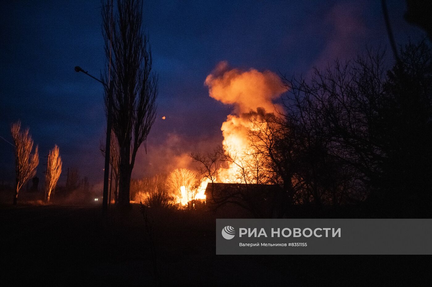 Обстрел Петровского района Донецка