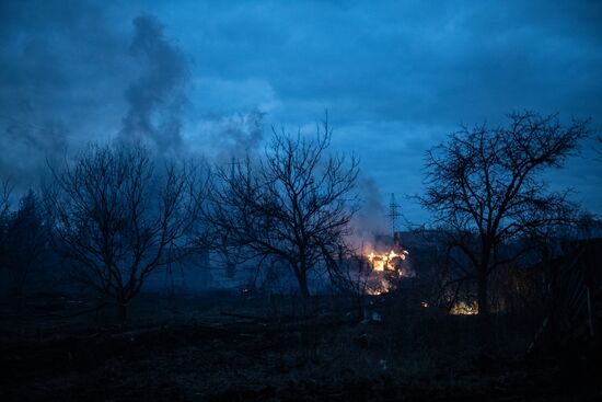 Обстрел Петровского района Донецка