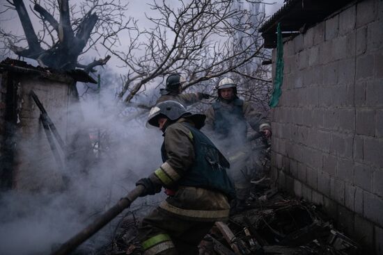 Обстрел Петровского района Донецка