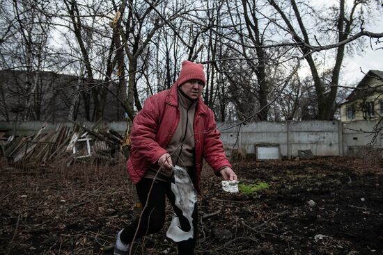 Обстрел Петровского района Донецка