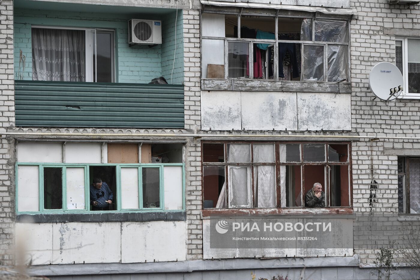 Последствия обстрела ВСУ города Васильевка в Запорожской области