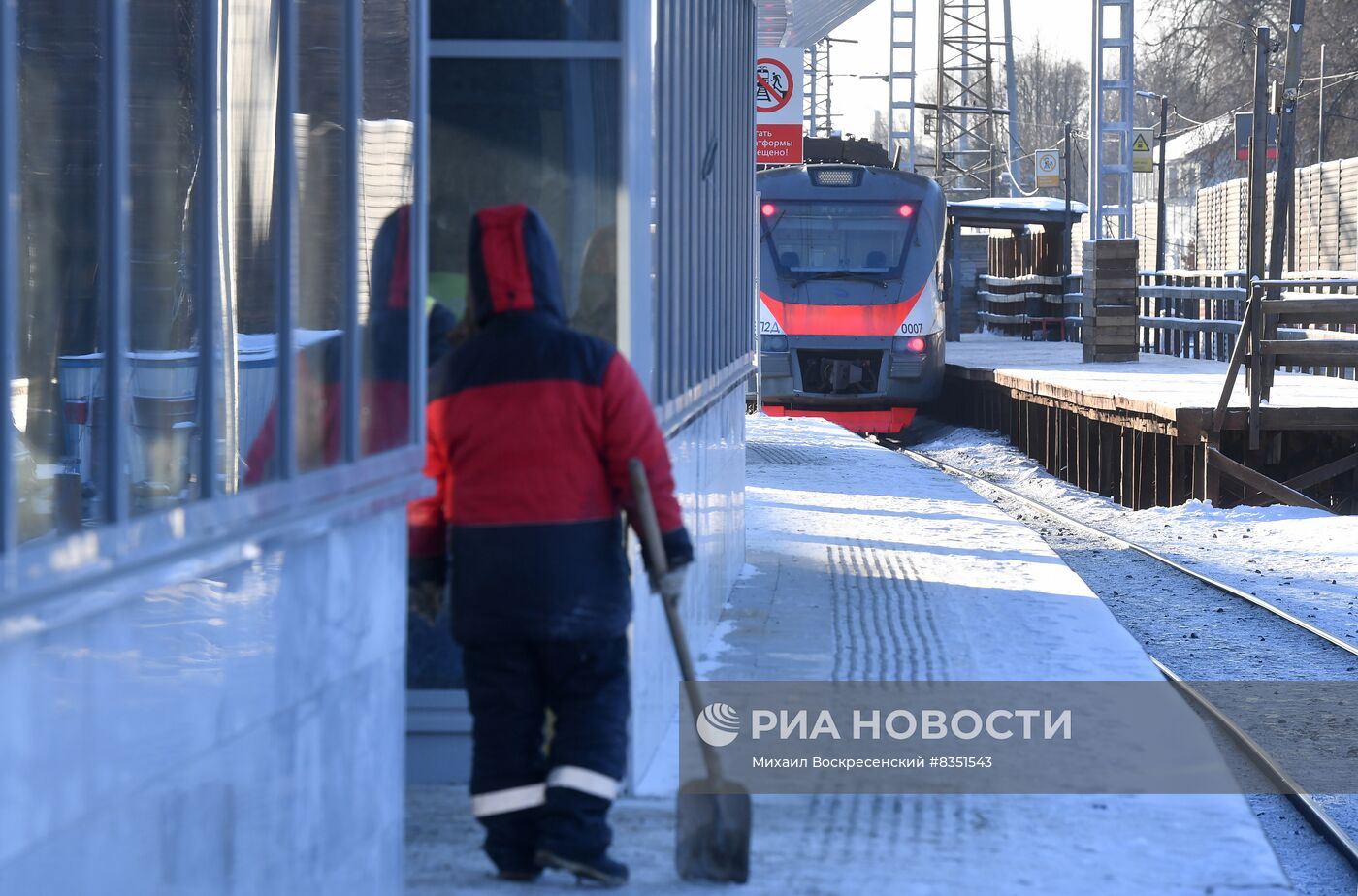 Реконструкция пригородного вокзала Лесной городок | РИА Новости Медиабанк